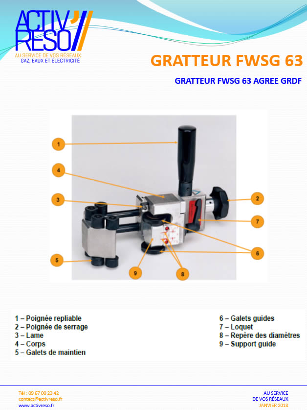 gratteur FWSG 63 - grattoir 