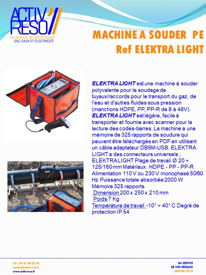 machine a souder elektra - activreso
