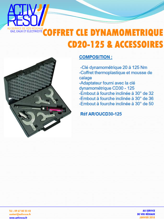 coffret clé dynamometrique fiche technique - activ'reso grossiste