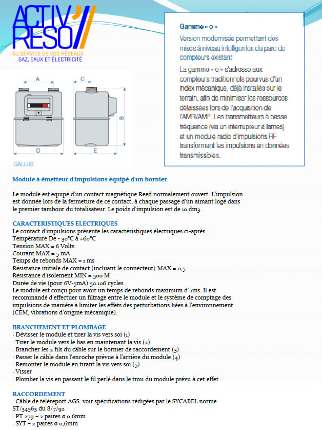 compteur Gallus - fournisseur vente aux professionnels